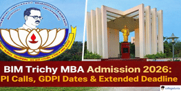 BIM Trichy Begins MBA Admission 2026